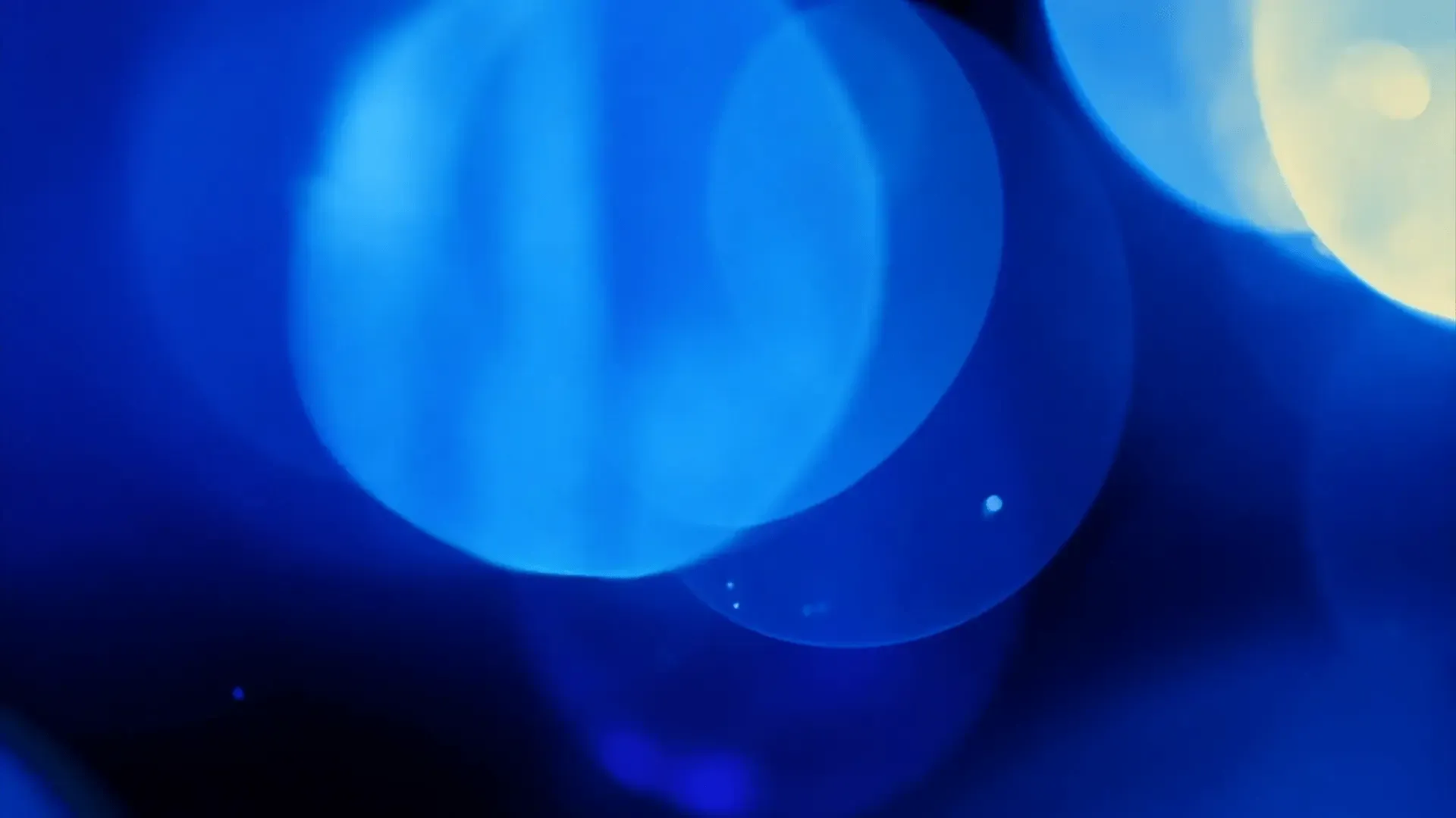 Soothing Blue Bokeh Light Animation for Overlay